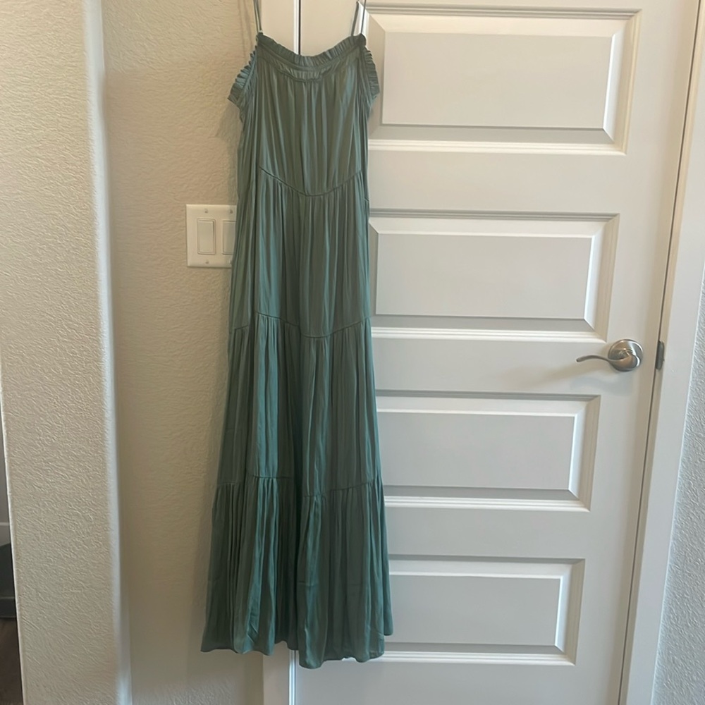 Carly Jean dress soft blue/green color